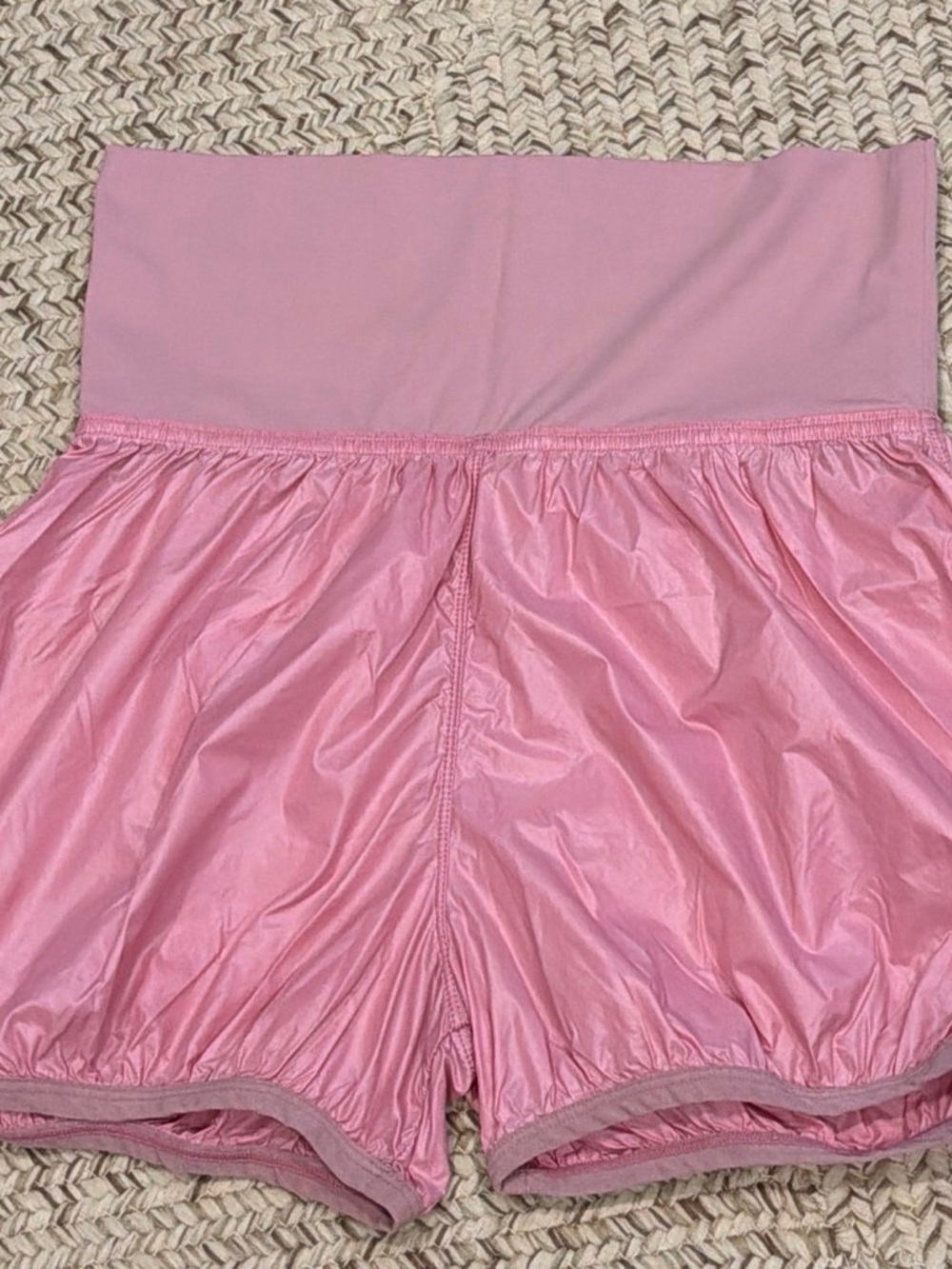 Chic Ballet Women's XS Pink Trashbag warmup Shorts